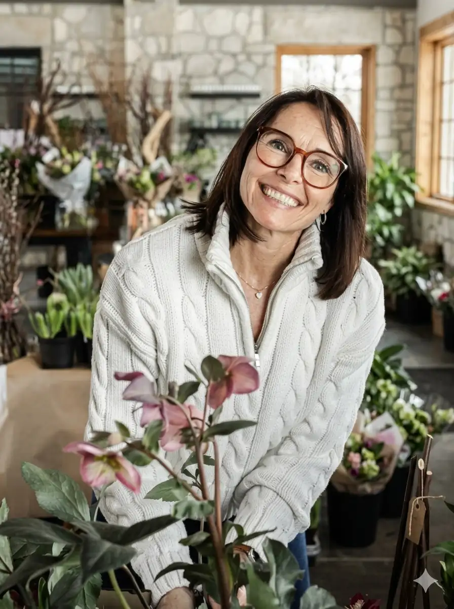Cindy, founder of Flora & Fizz Designs